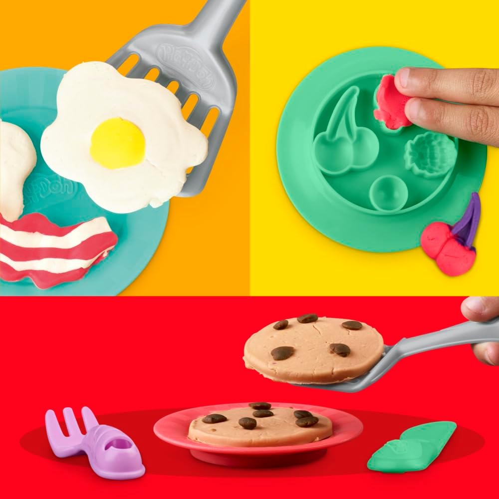 Detalle 2 de Play‑Doh Kitchen Creations Pancake Party Spielset 14 Teile 🎲
