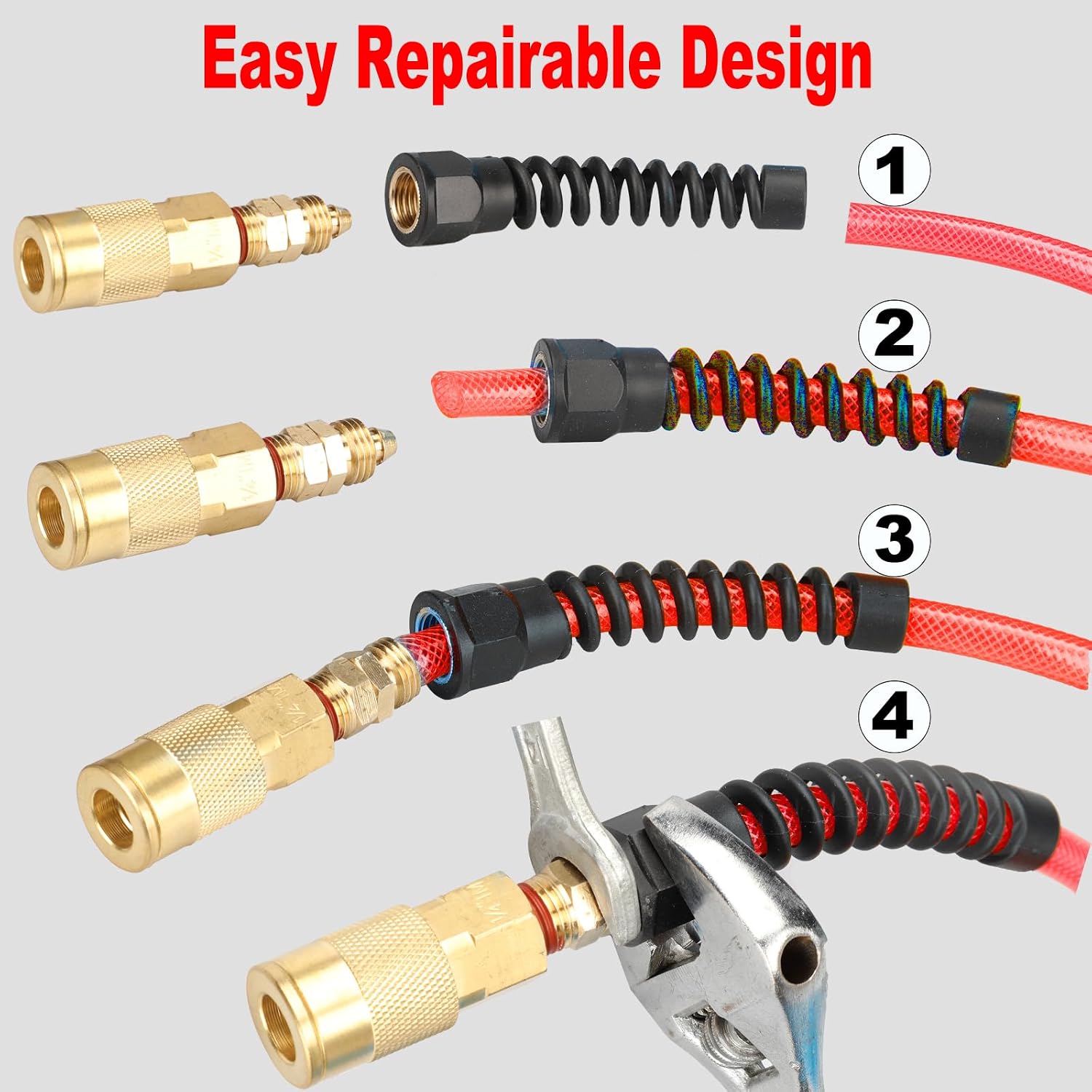 Detalle 1 de Keepro Polyurethane Air Hose, 50 Feet