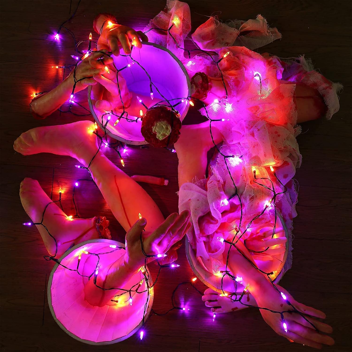 Thumbnail 6 de Joomer Battery-Operated Halloween String Lights, 33 Feet, 100 Orange and Purple LEDs