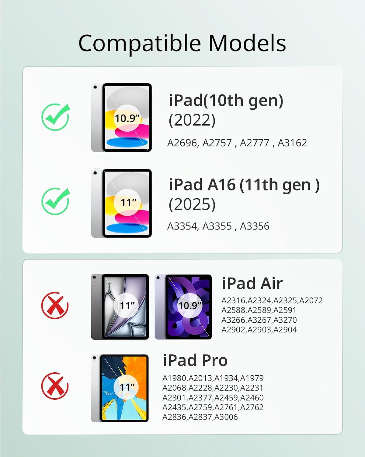 Detalle 2 de CACOE Case for iPad A16 with Screen Protector 11in