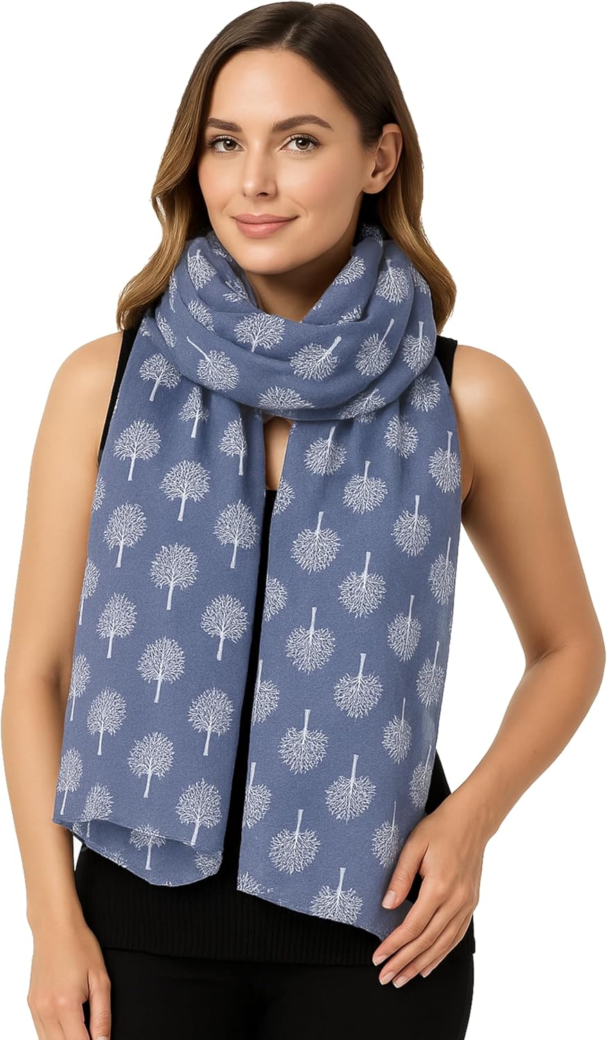 Thumbnail 6 de World of Shawls Women’s Lightweight Fashion Scarf with Bird & Floral Print
