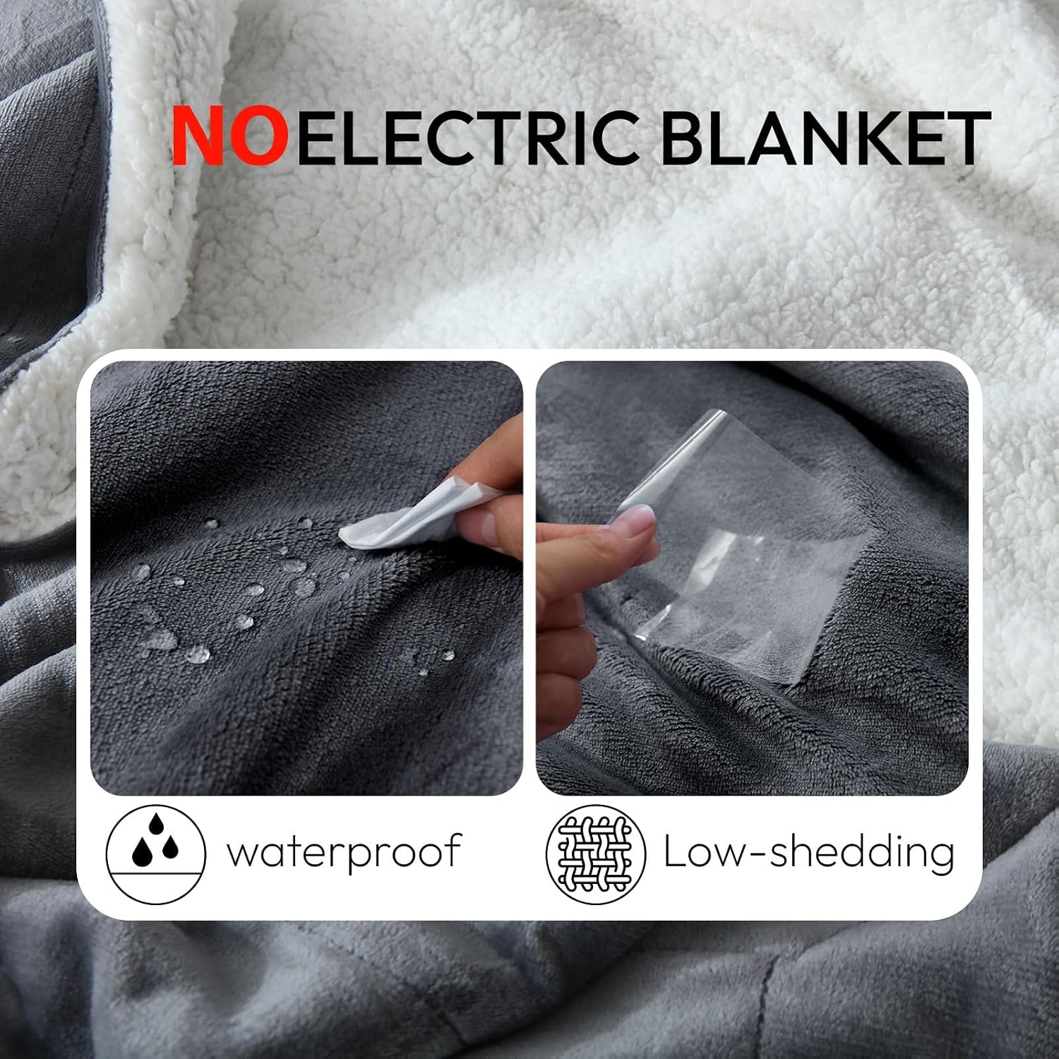 Detalle 2 de NANPIPER Sherpa Blanket, Twin Size