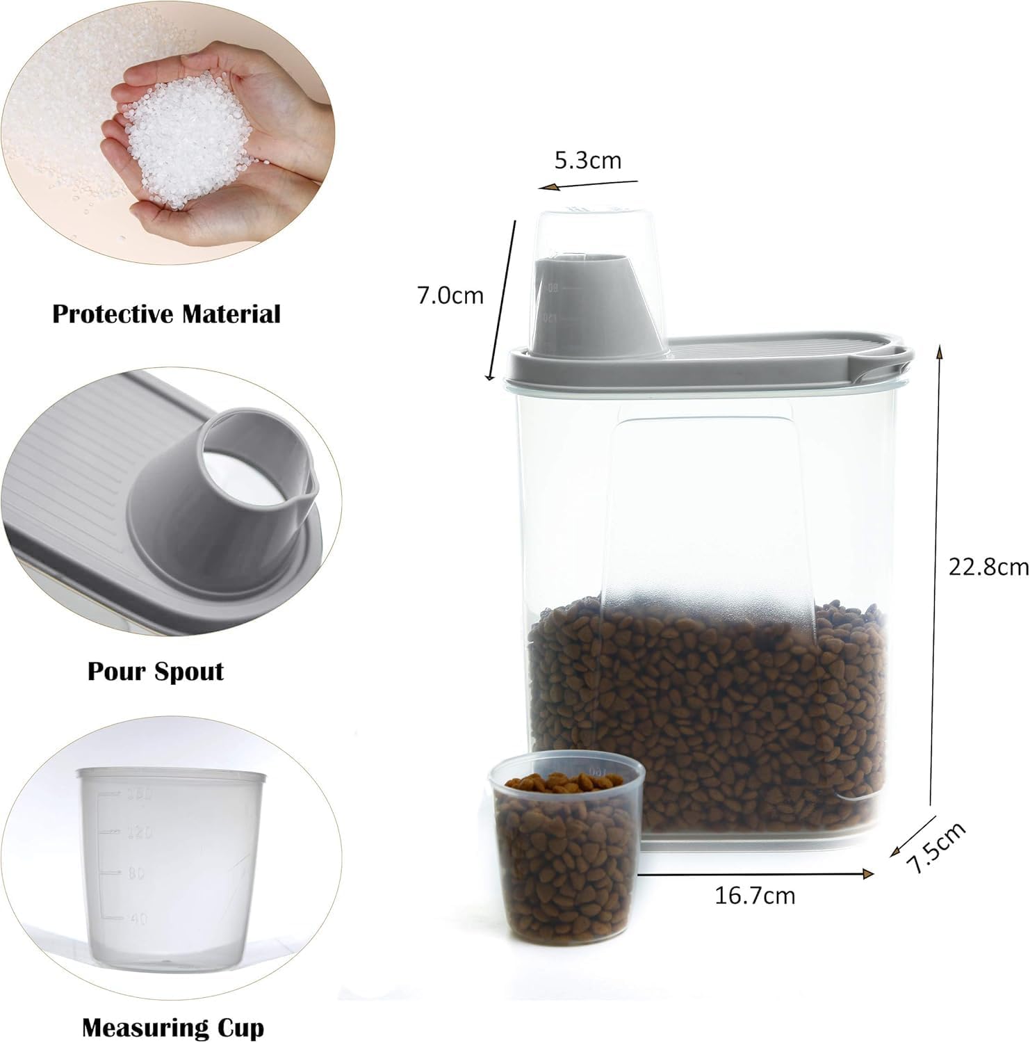Detalle 2 de Citylife 2 Pack Dog Food Container 2.3L