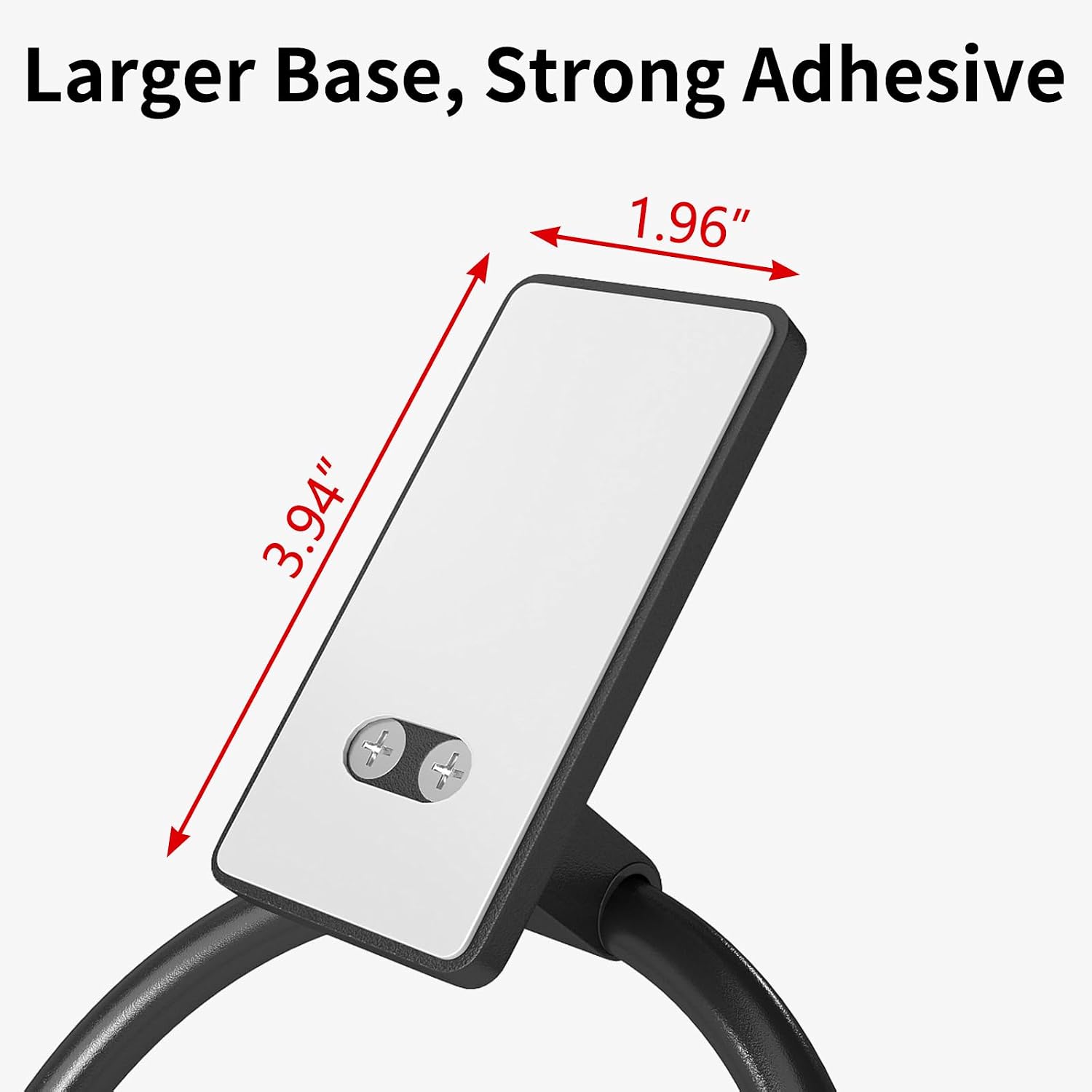 Detalle 1 de STWWO 104108011 Adhesive Towel Ring, Black Stainless Steel and Aluminum
