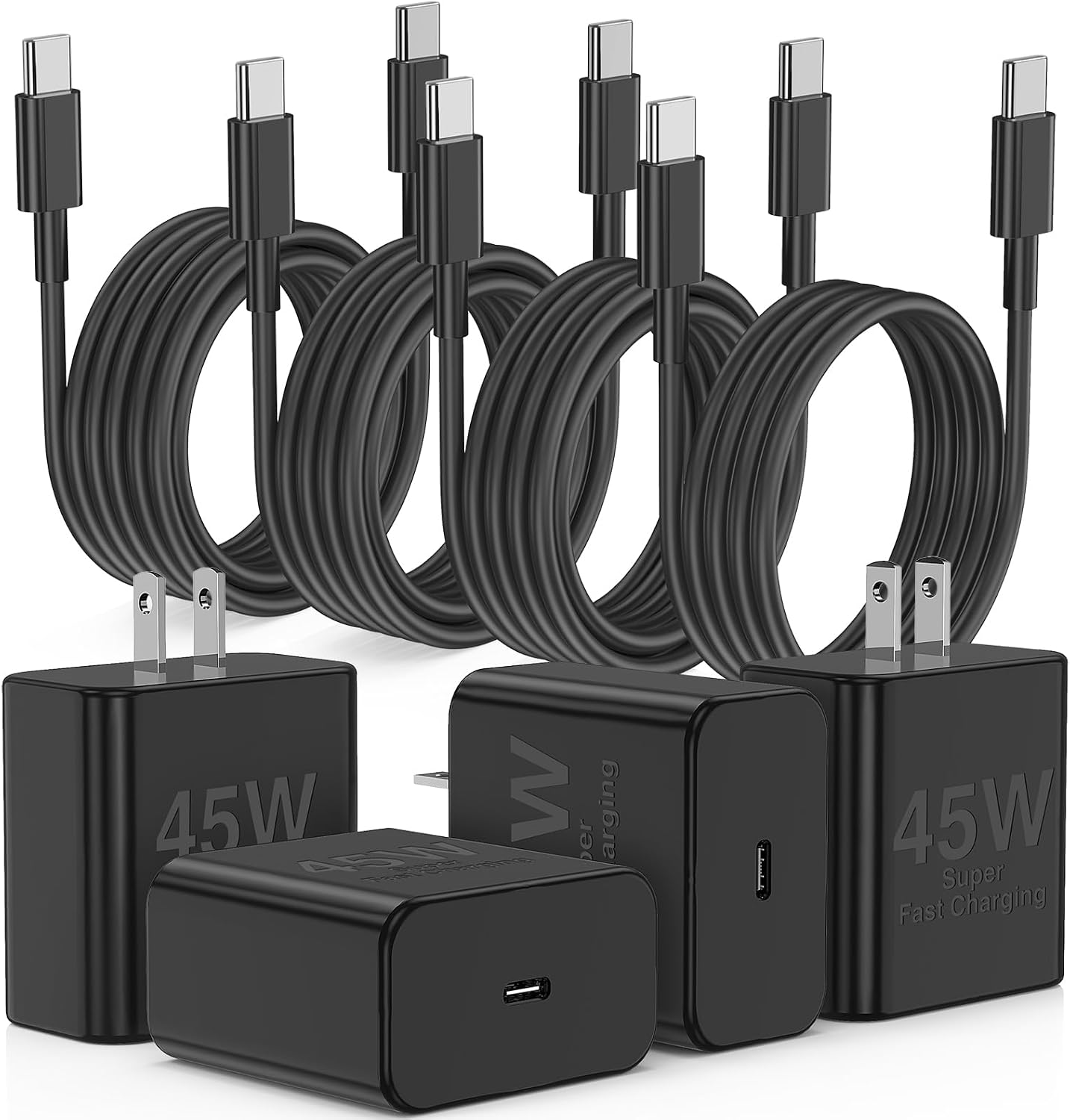 Detalle de Samsung Galaxy S24 Ultra 3-pack USB-C charger with 6ft cable