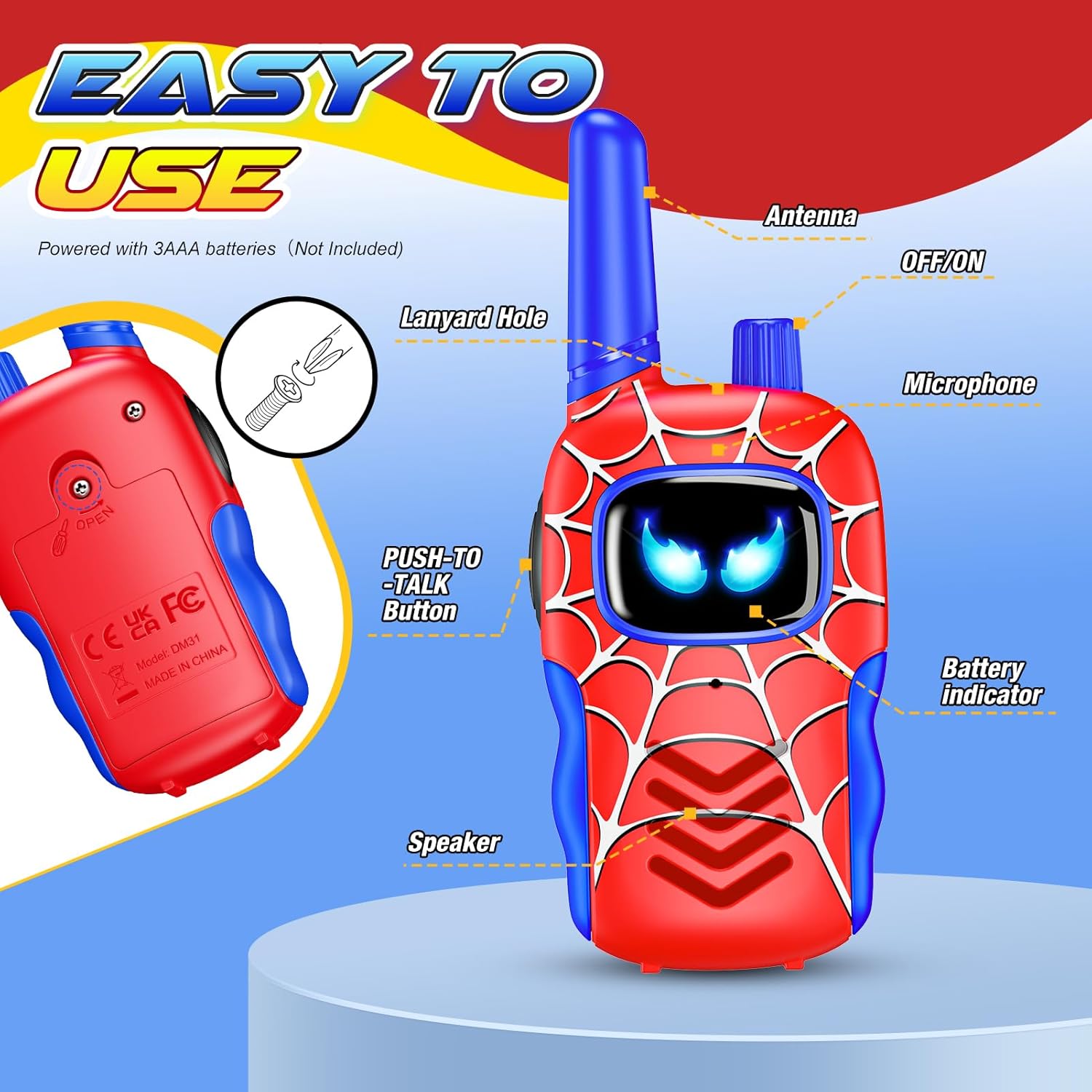 Thumbnail 3 de Toyokid Walkie Talkie per bambini 3–12 anni