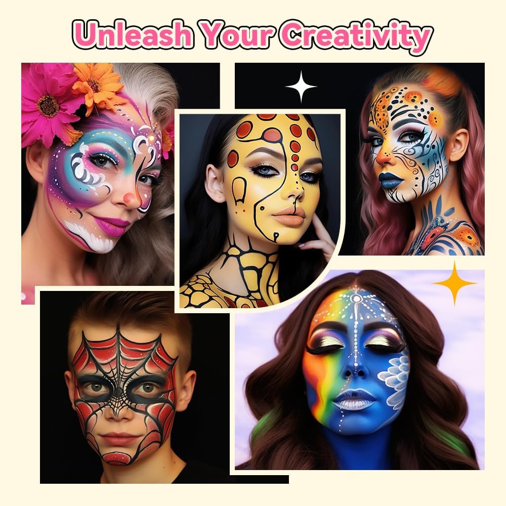 Thumbnail 6 de Janolia Palette Maquillage Enfant : 26 couleurs de peinture visage + 4 pinceaux