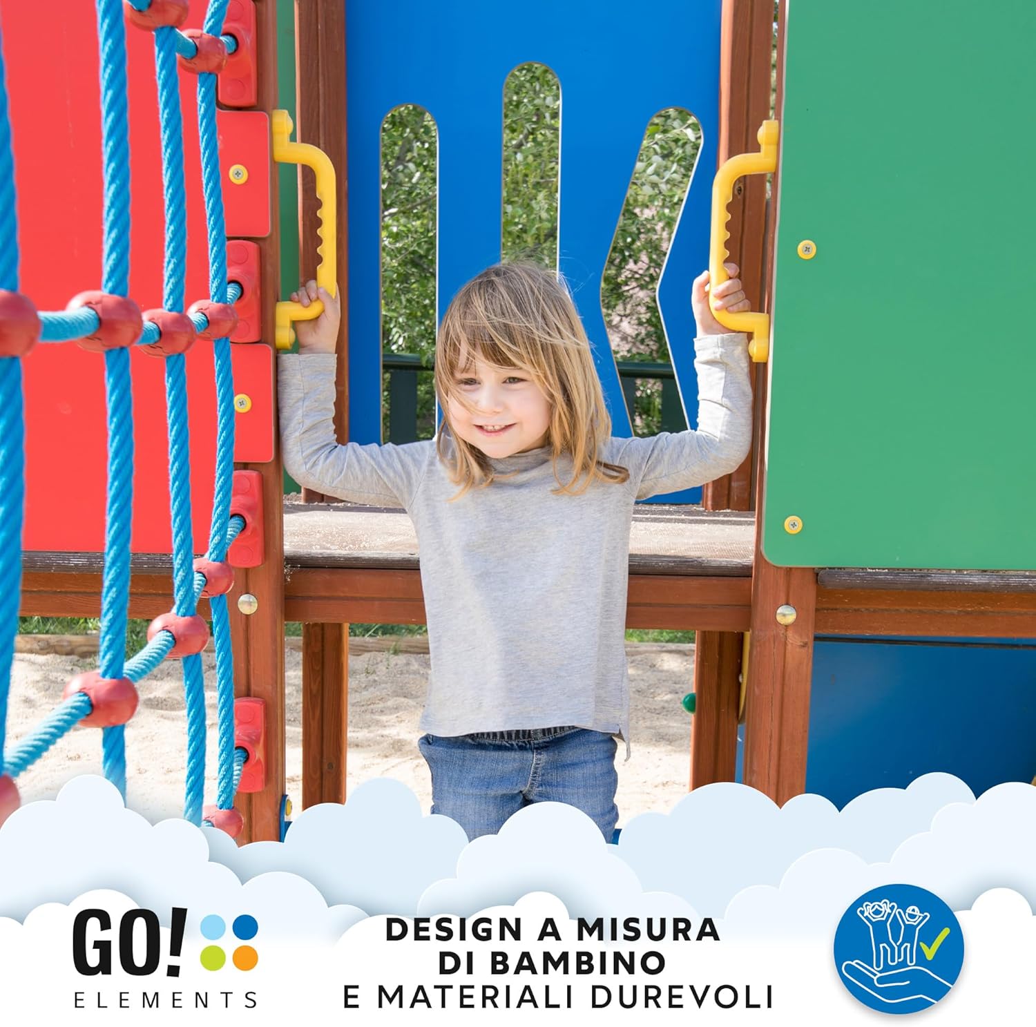 Thumbnail 3 de GO!elements Maniglia di Sicurezza per Parco Giochi – Coppia di maniglie robuste per strutture da arrampicata e casette da gioco