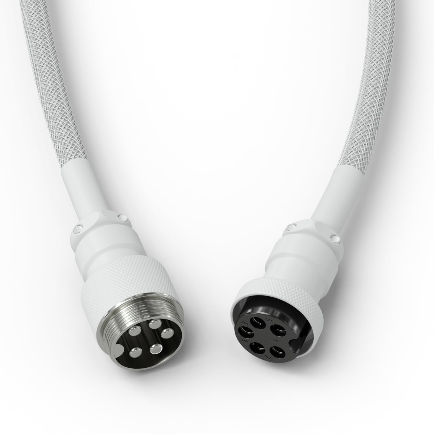 Thumbnail 4 de GLORIOUS Gaming Premium Coiled Keyboard Cable - Gold-Plated USB-A to USB-C, Ghost White