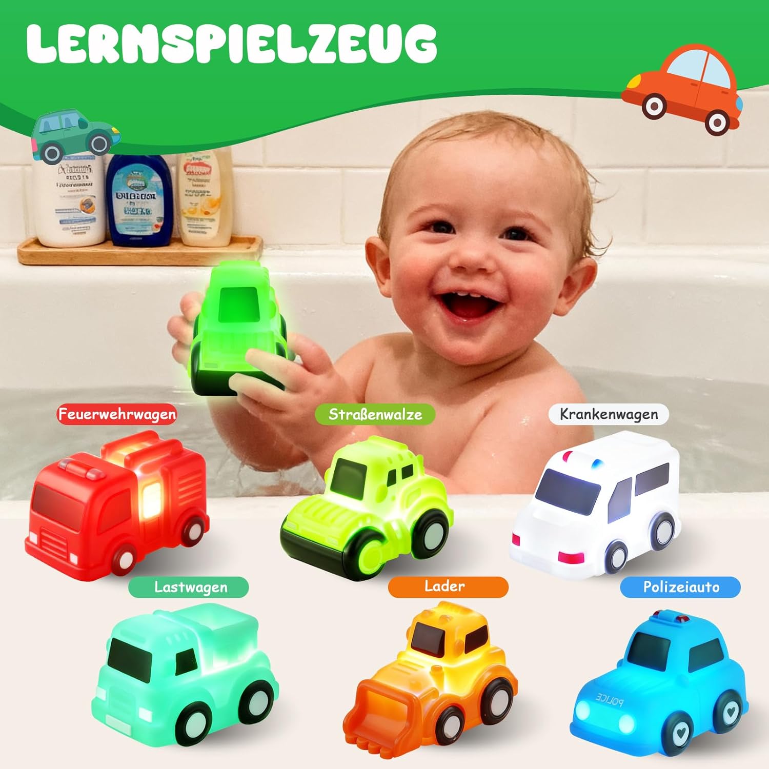 Thumbnail 5 de JoiTale Badewannenspielzeug 6er Set LED