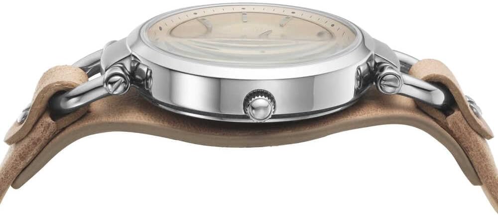 Detalle de Fossil Damenuhruhr Georgia – 32 mm Gehäuse, Quarzwerk, Lederarmband