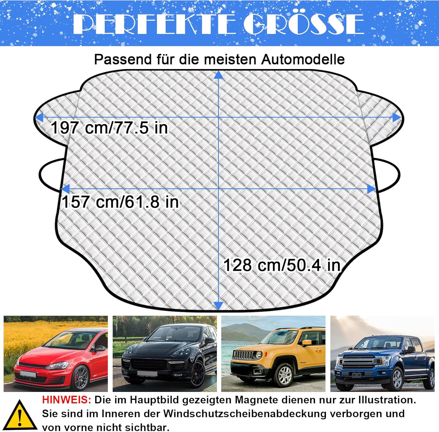 Thumbnail 6 de Tevlaphee Frontscheibenabdeckung 197×157×128 cm