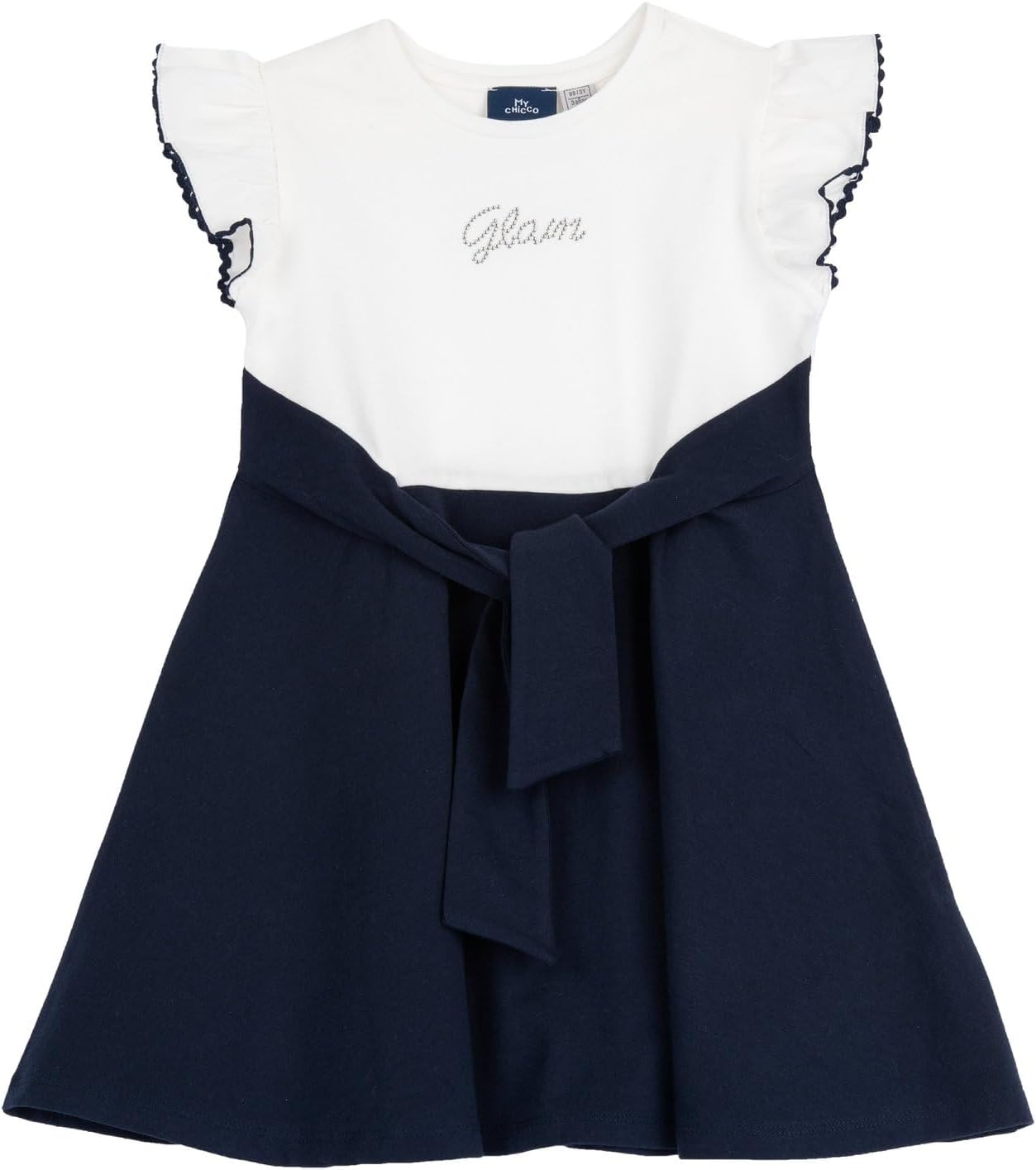 Detalle 2 de Chicco Idéale comme Robe de Cérémonie 261 – Robe Élégante à Manches Courtes pour Fille (Lot de 1)