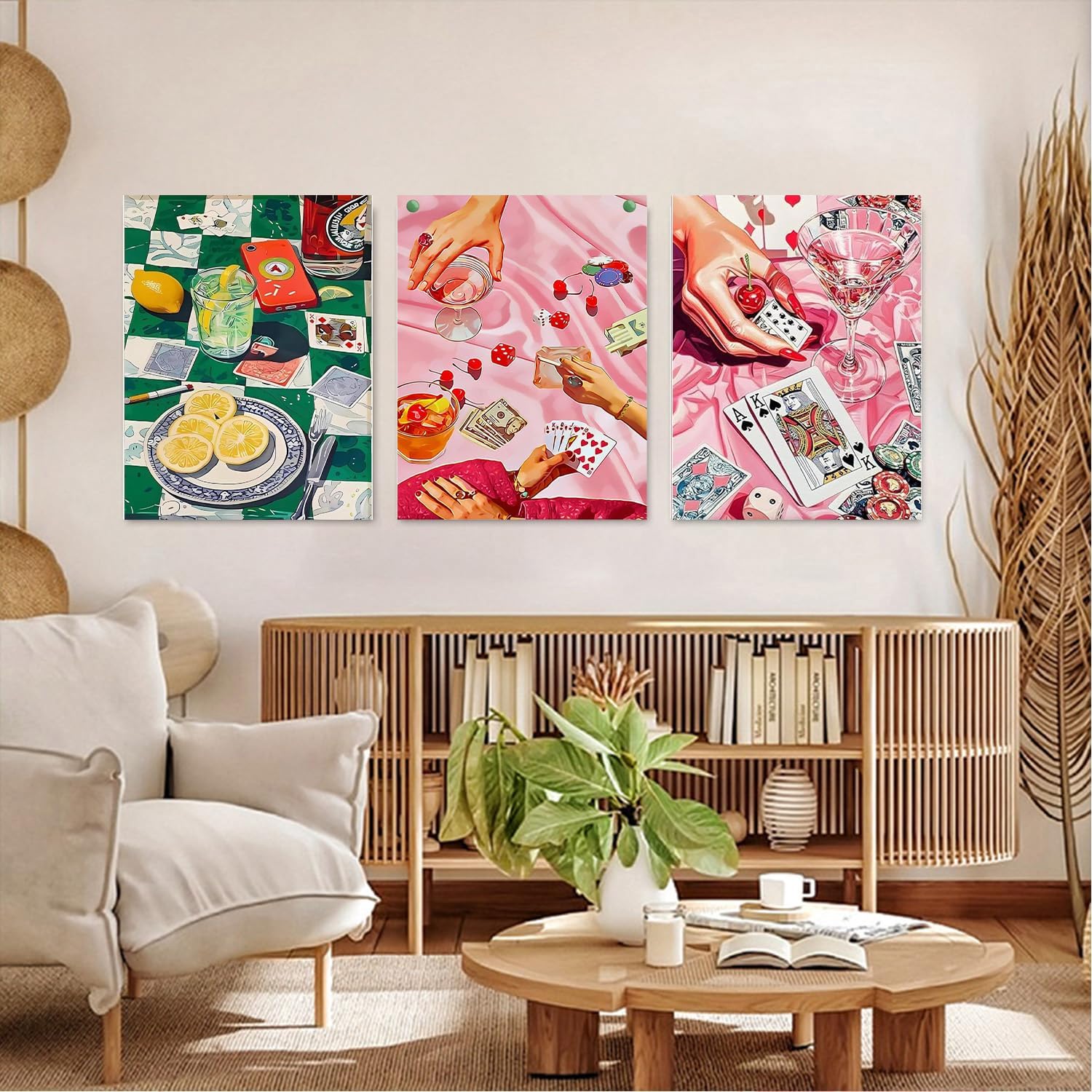 Thumbnail 3 de WEMEON 3er-Set Malen nach Zahlen für Erwachsene (30x40 cm) – DIY Paint-by-Numbers mit Acrylfarben und Pinseln