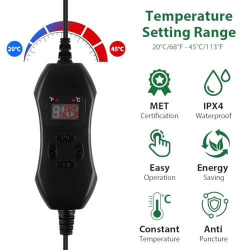 Detalle 2 de AOOWU Seedling Heat Mat with Thermostat Combo Kit (52.5 x 25cm)