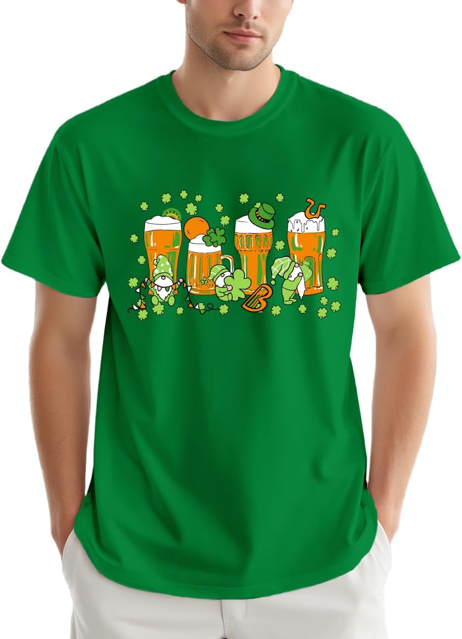 Thumbnail 5 de SUWATOIN St Patrick's Day T Shirt for Men – Shamrock and Beer Lover Tee