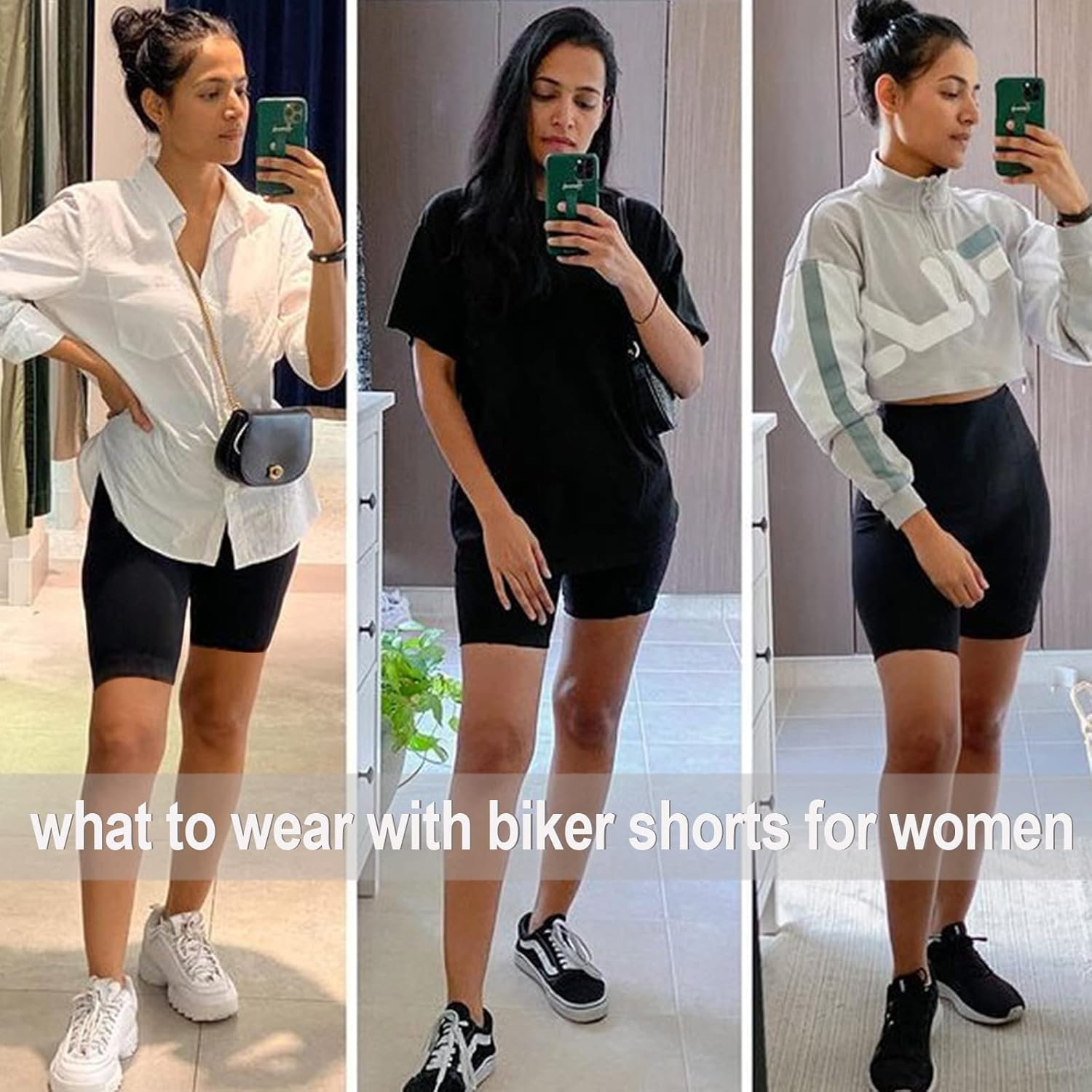Thumbnail 2 de SYRINX 3 Pack Biker Shorts 8" High Waist