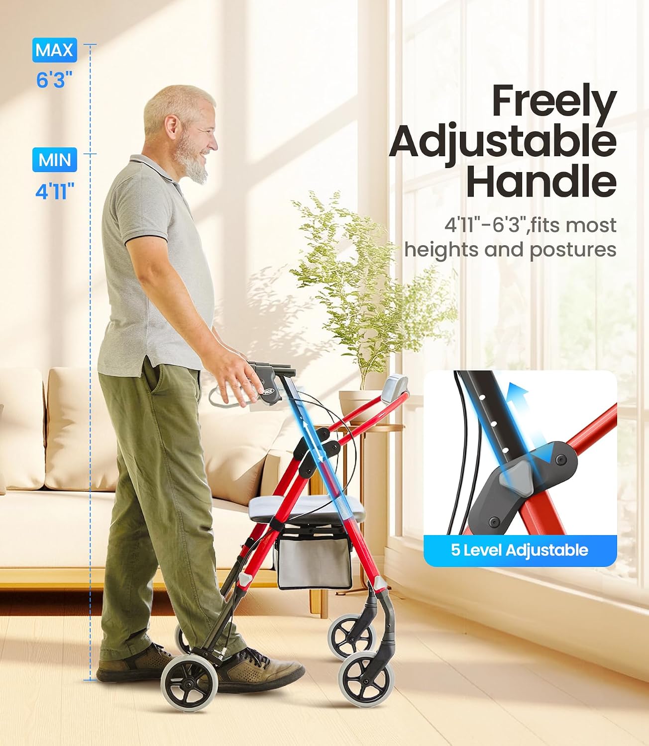 Thumbnail 5 de VOCIC Z11 Rollator Walker 172kg
