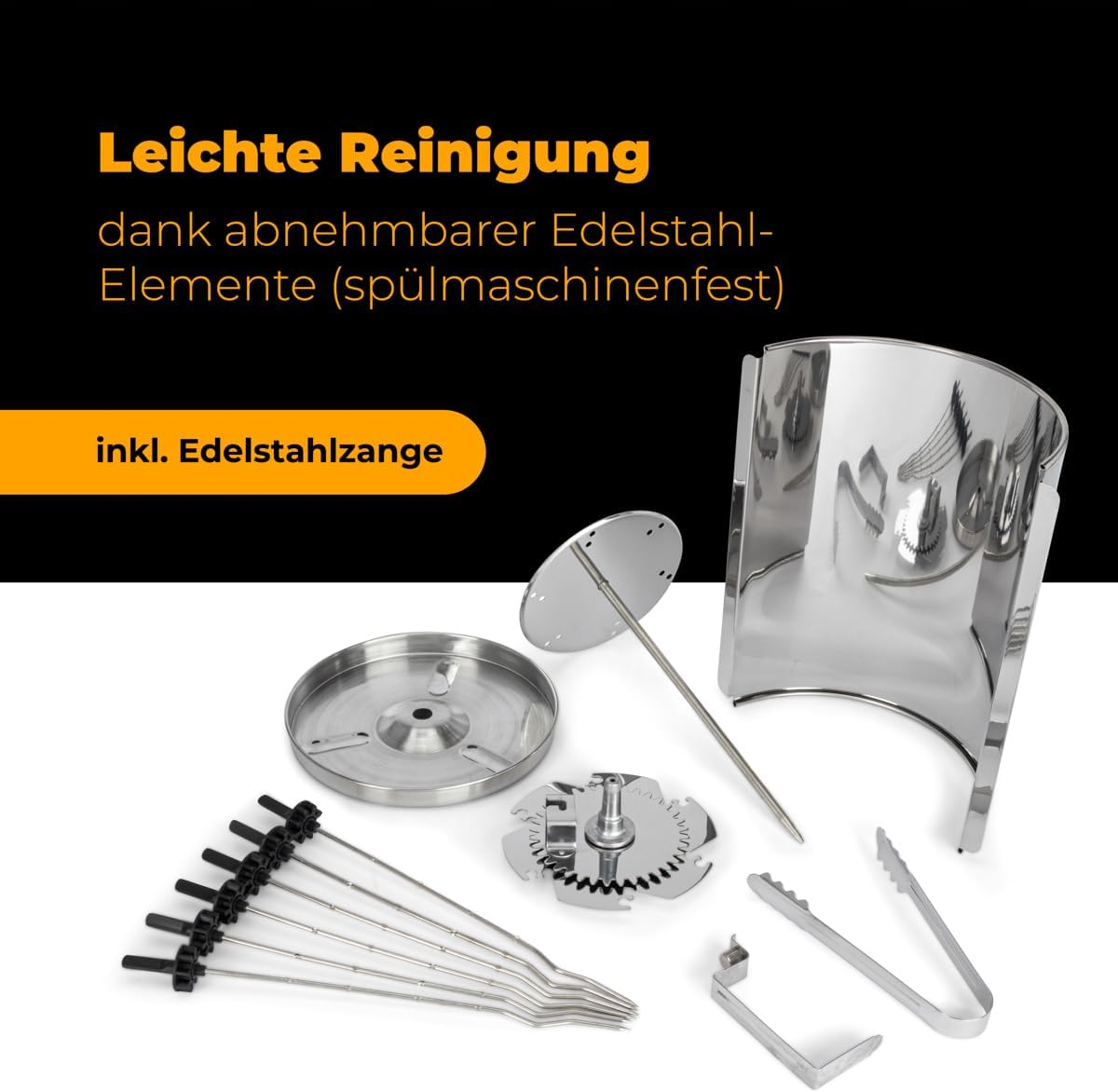 Thumbnail 4 de Clatronic Kebab Multigrill DVG 3686: griglia verticale per gyros, kebab e spiedini con spiedo rotante