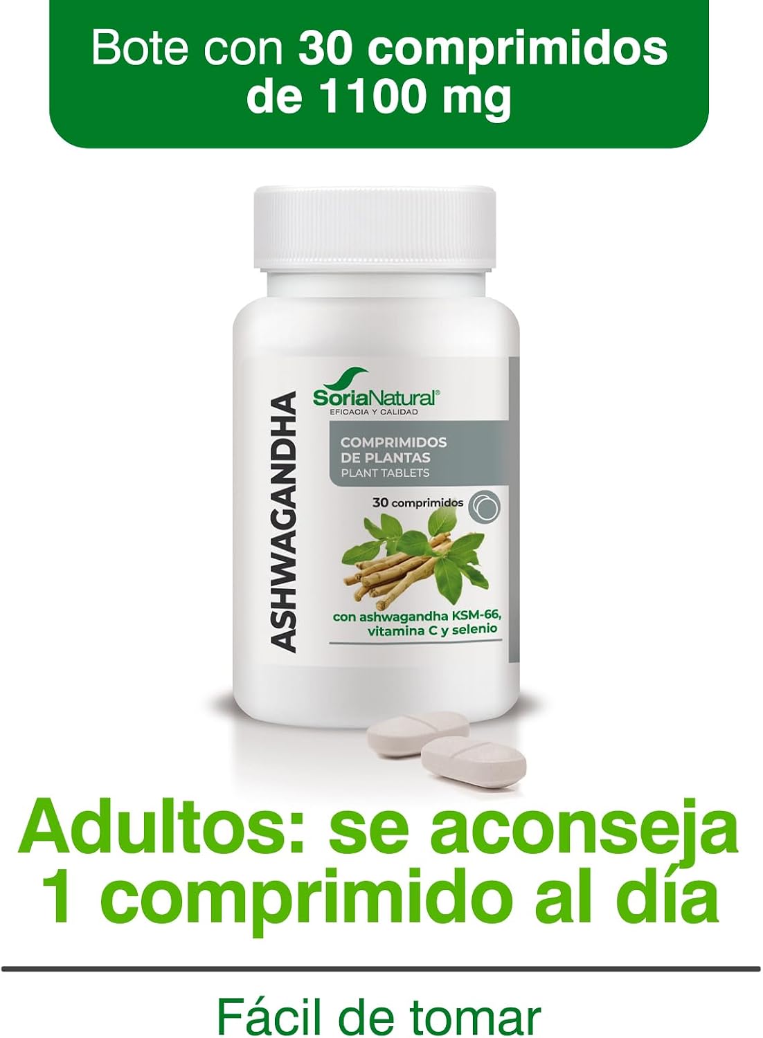Thumbnail 4 de Soria Natural Ashwagandha KSM-66 30 comprimidos
