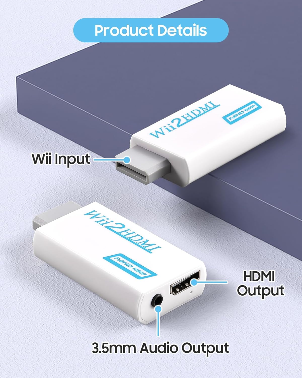 Thumbnail 5 de Wii to HDMI Converter 1080P Adapter