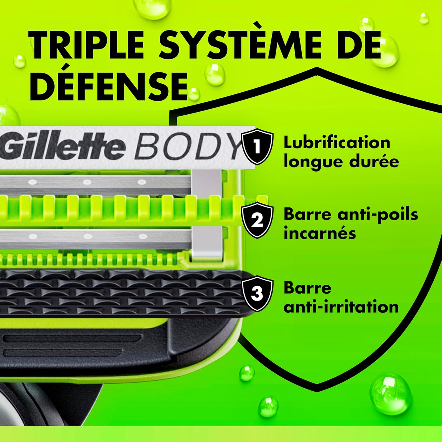 Thumbnail 3 de Gillette Labs Body + Intimate : 10 recharges de lames pour le rasage du corps et de la zone intime (2 lames)