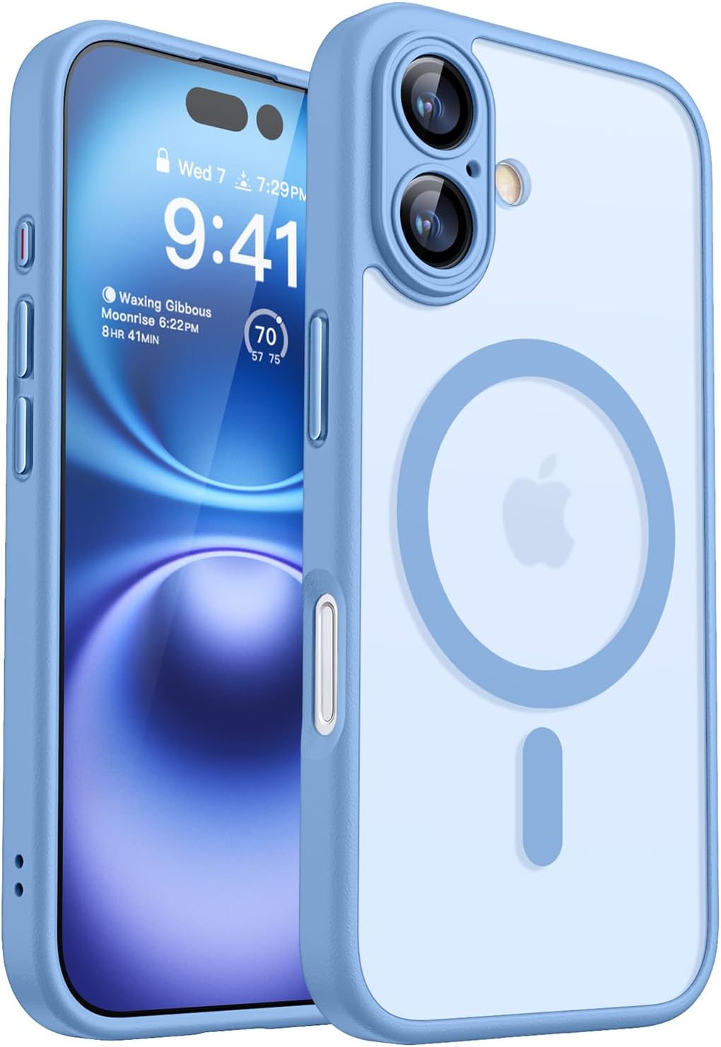 Thumbnail 6 de Coque magnétique CANSHN pour iPhone 16 (6,1 pouces) compatible MagSafe – rosé, protection caméra