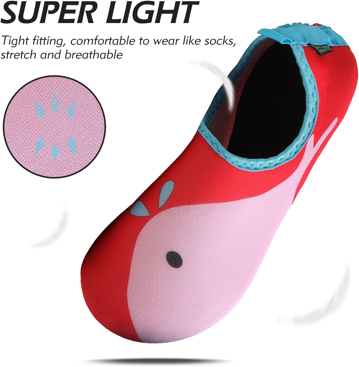 Thumbnail 3 de SAGUARO Kinder Badeschuhe für Mädchen & Jungen – schnell trocknende Aquasocken mit rutschfester Sohle (21–35 EU)