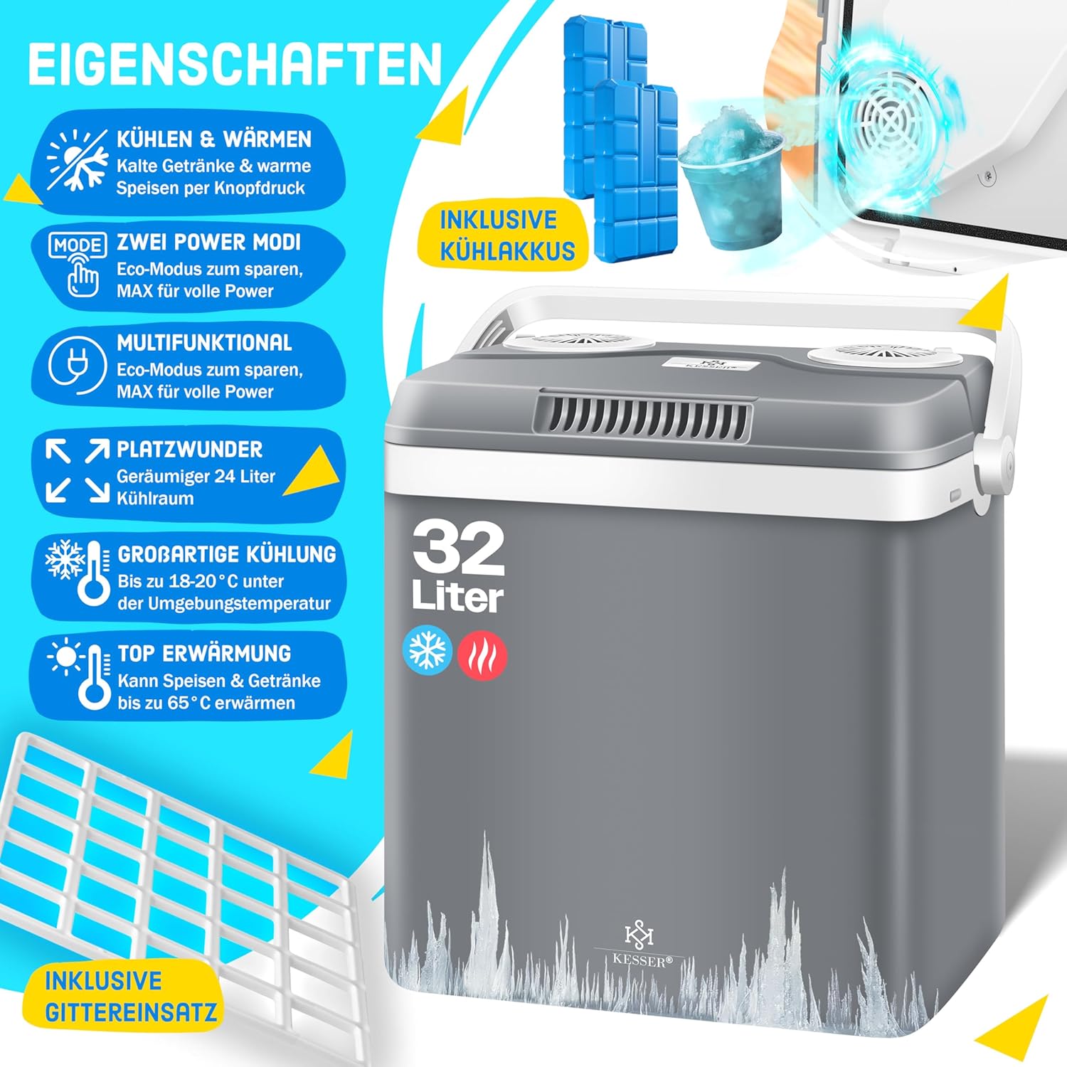 Thumbnail 1 de KESSER Kühlbox Thermobox 32Liter