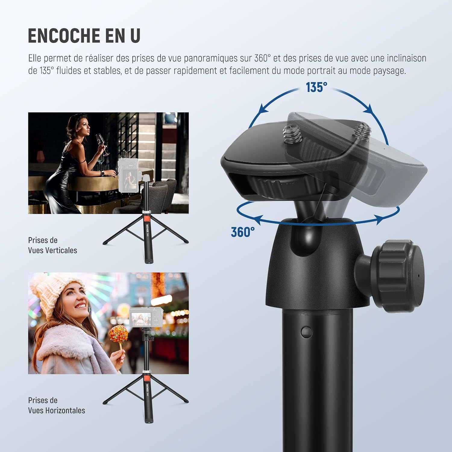 Detalle de NEEWER TS05 trépied 160 cm