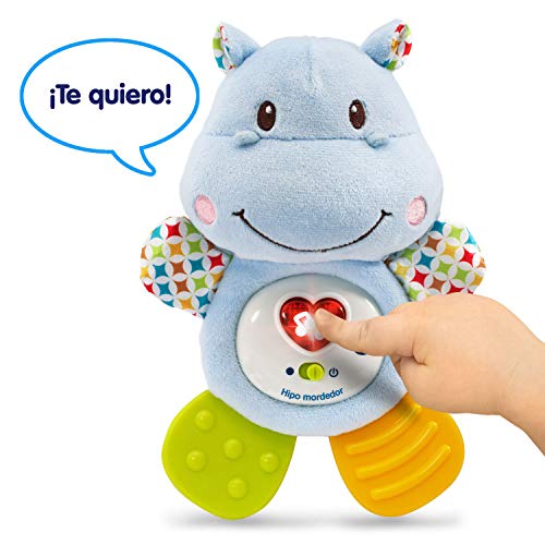 Detalle 2 de VTech HIPO Hipopótamo Musical y Sonajero Azul 🦛