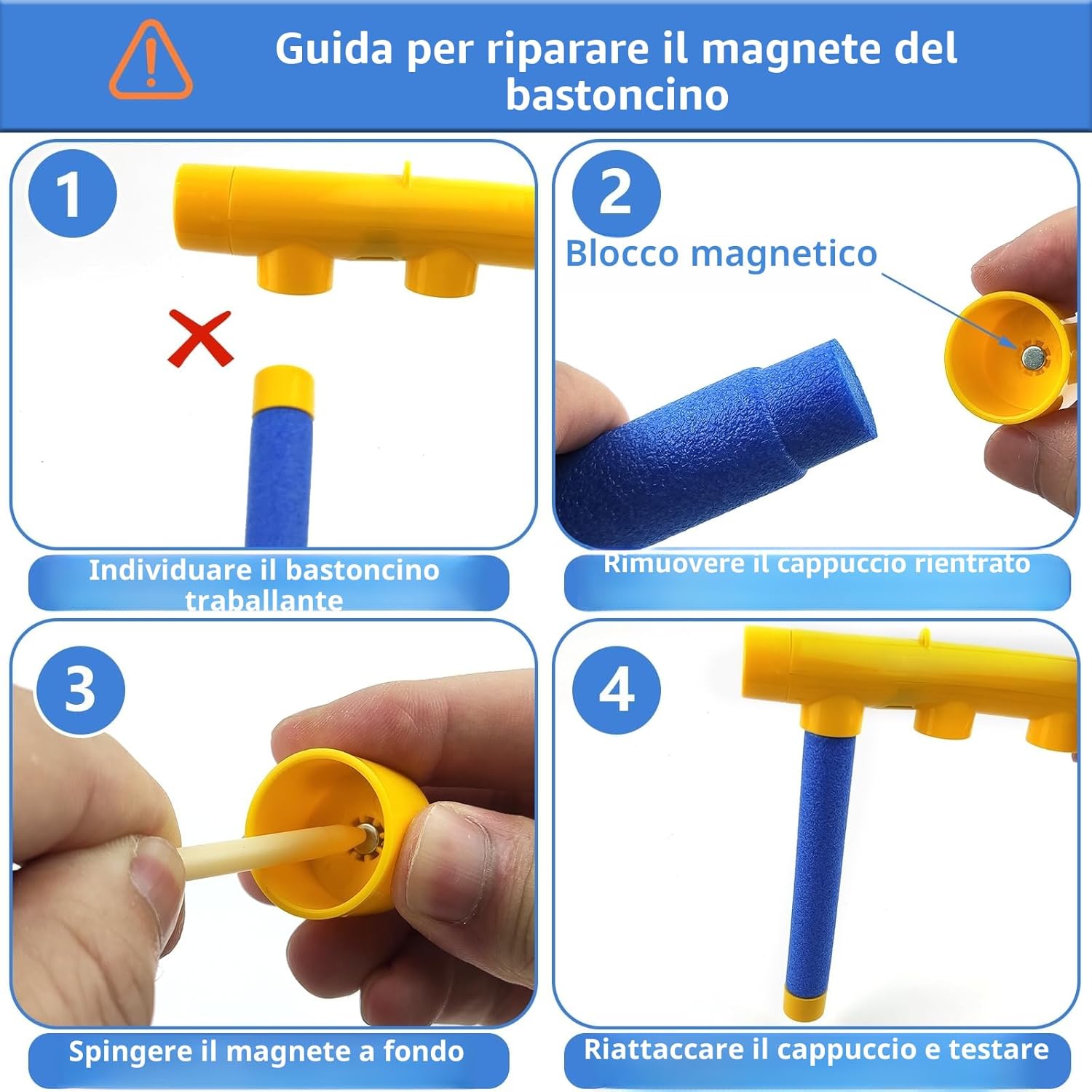 Detalle de Jastown Giocattoli per l'allenamento di reazione con bastoncini che cadono – Reflex Challenge