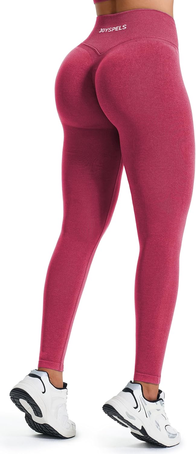 Thumbnail 3 de JOYSPELS Seamless Gym Leggings for Women – High Waisted Ruched Scrunch Bums Lifting Activewear