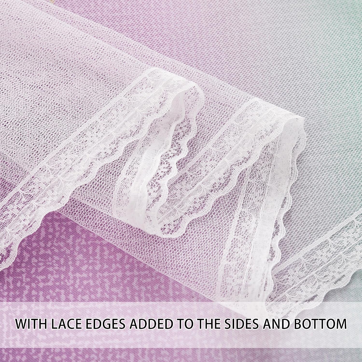 Thumbnail 4 de XiDi Ombre Voile Curtains 132x183cm nursery curtains ๐ช