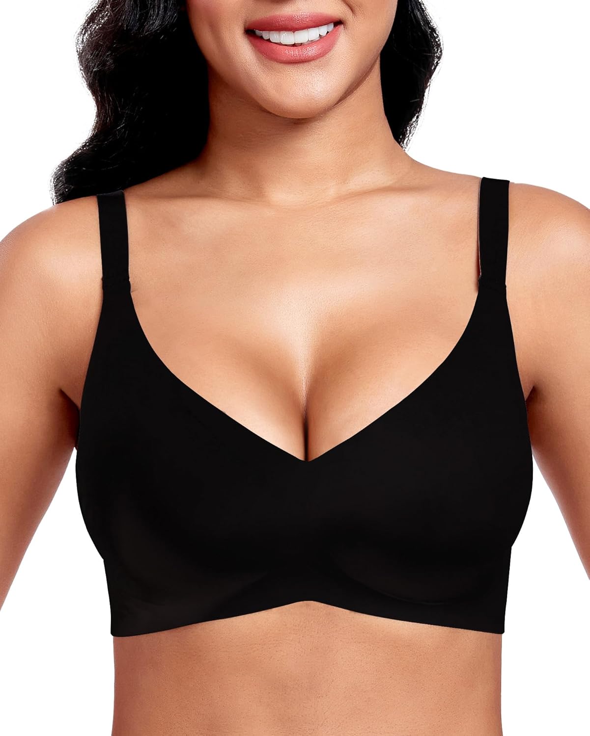 Thumbnail 6 de Vinfact Women's Plunge V Floral Non-Wired Push Up Padded Comfort Everyday Bra