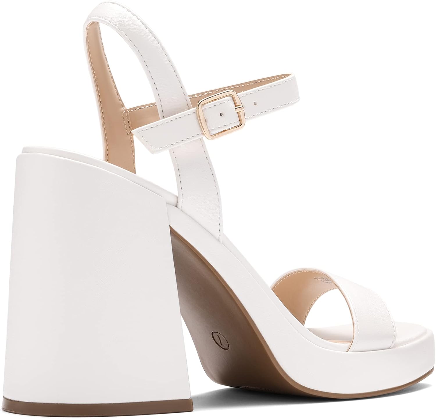 Thumbnail 3 de DREAM PAIRS Block Platform High Heels for Women with Open Toe & Ankle Strap