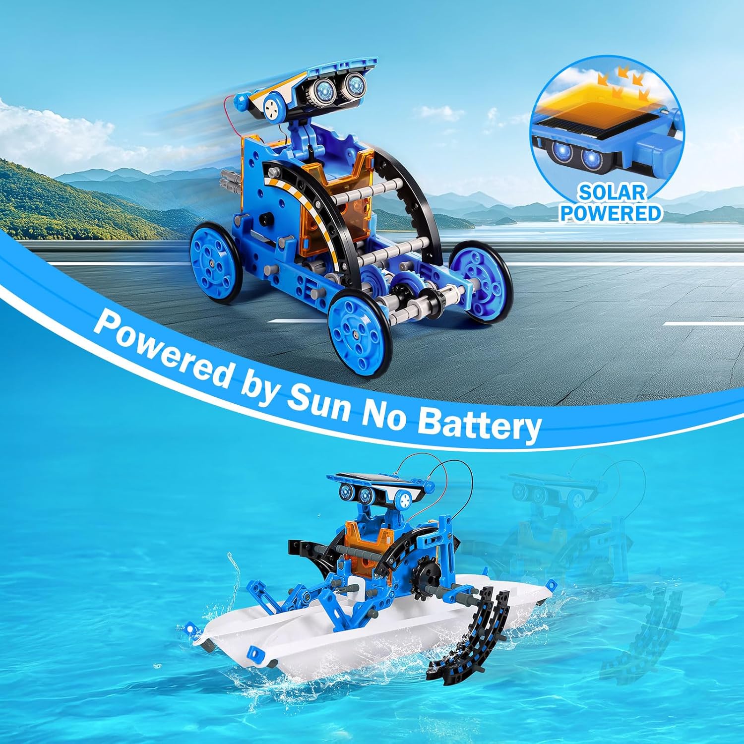 Thumbnail 3 de OMWay 12-in-1 Solar Robot STEM Kit for Ages 8–12 🤖