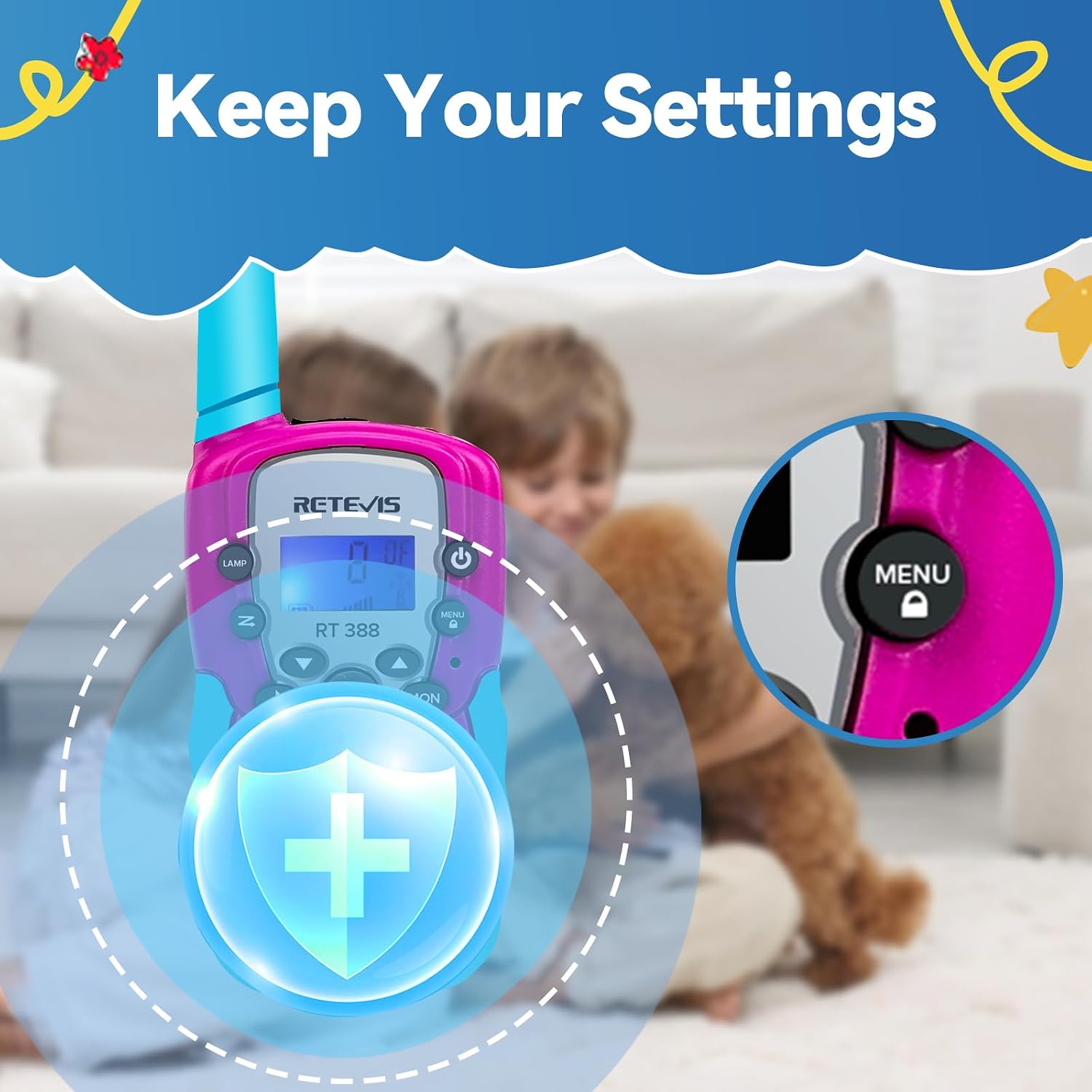 Thumbnail 2 de Retevis RT388 Walkie Talkie per Bambini