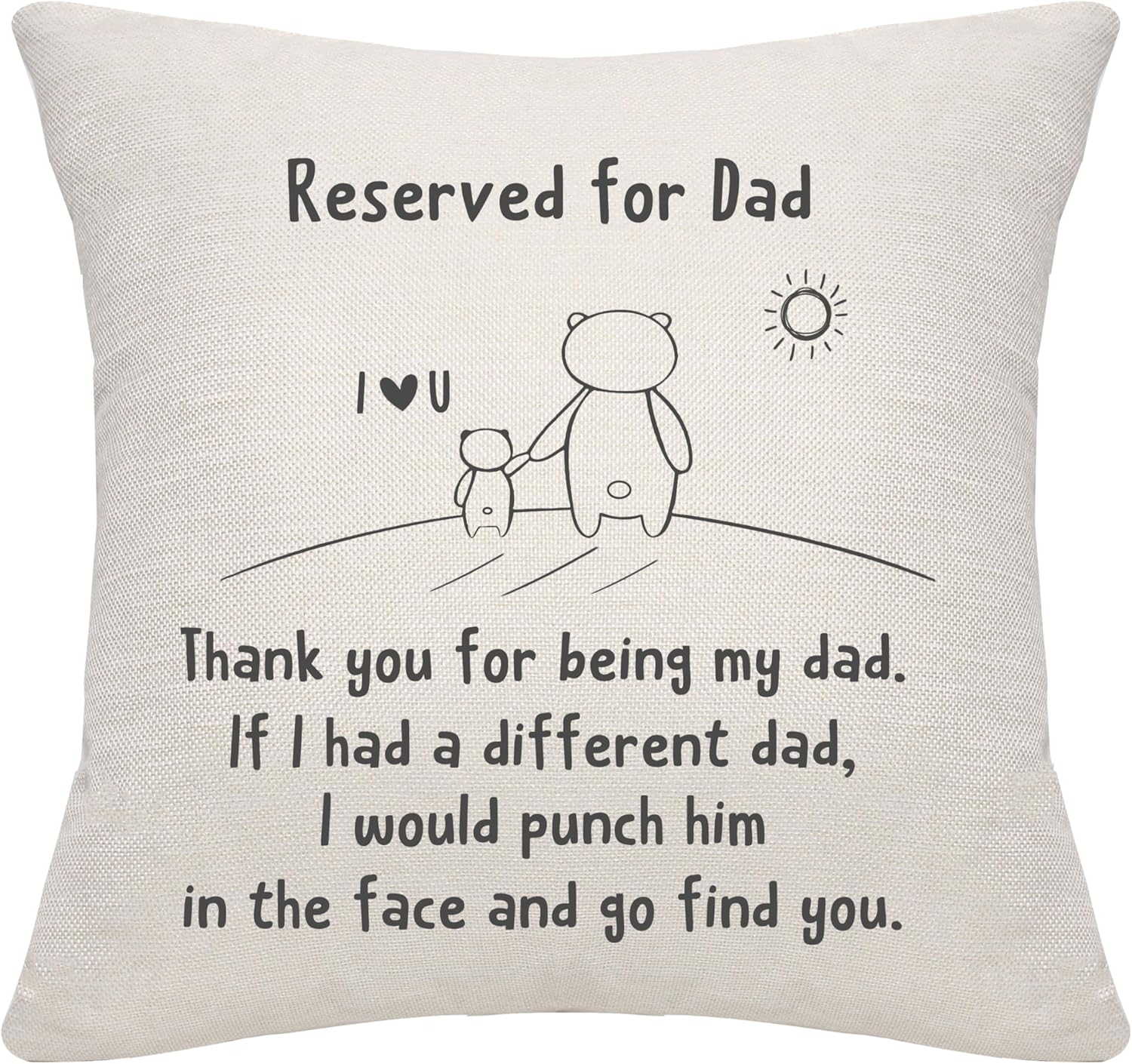 Thumbnail 6 de Bommex Funny Cartoon Cushion Covers – Thank You For Being My Grandson cushion cover (18×18in linen)