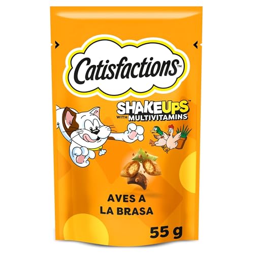 Catisfactions Premios para Gatos Sabor Aves a la Brasa 6x55g