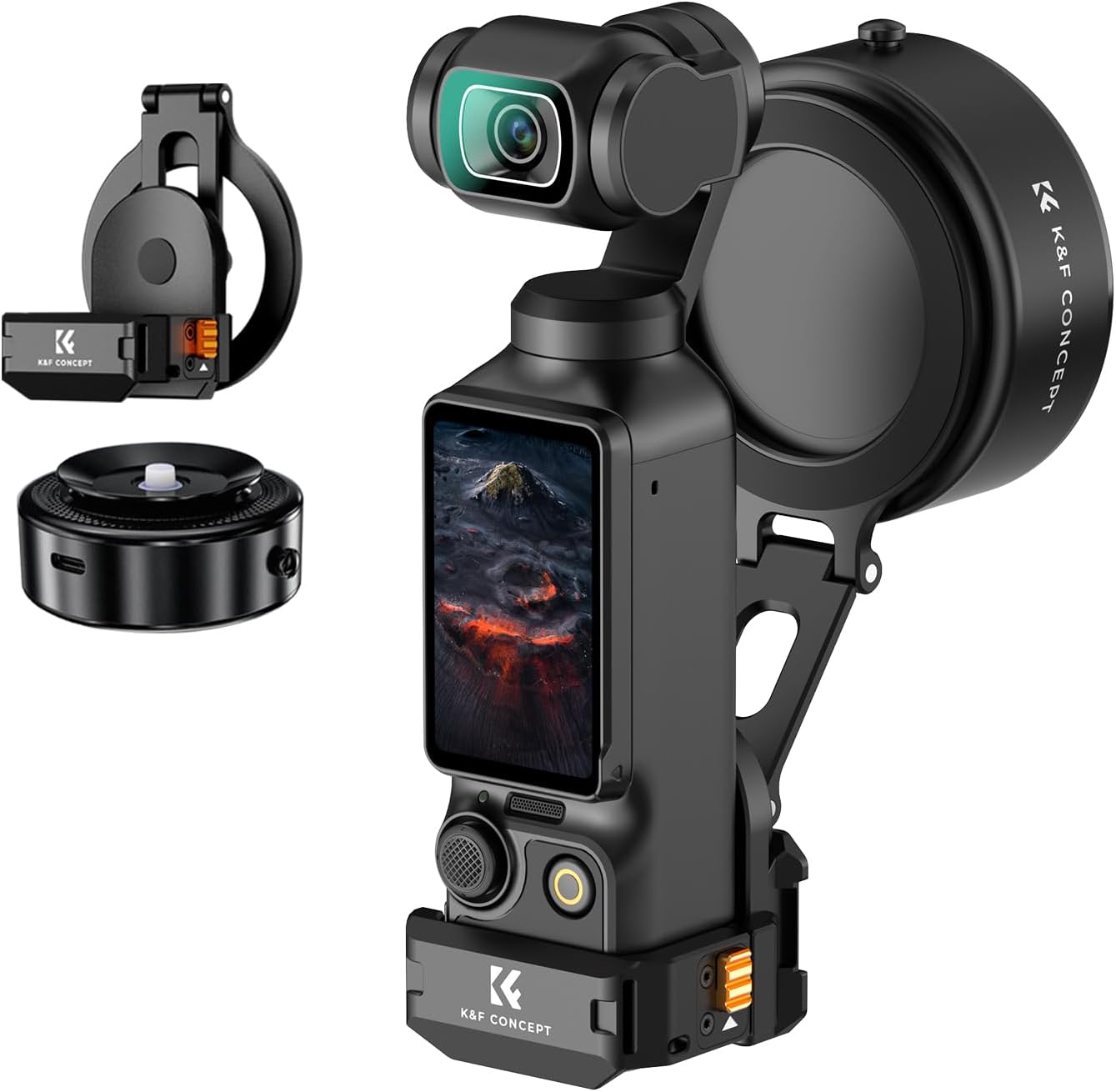 Thumbnail 3 de K&F CONCEPT elektrische Magnethalterung mit Vakuum-Saugnapf für DJI Osmo Pocket 3