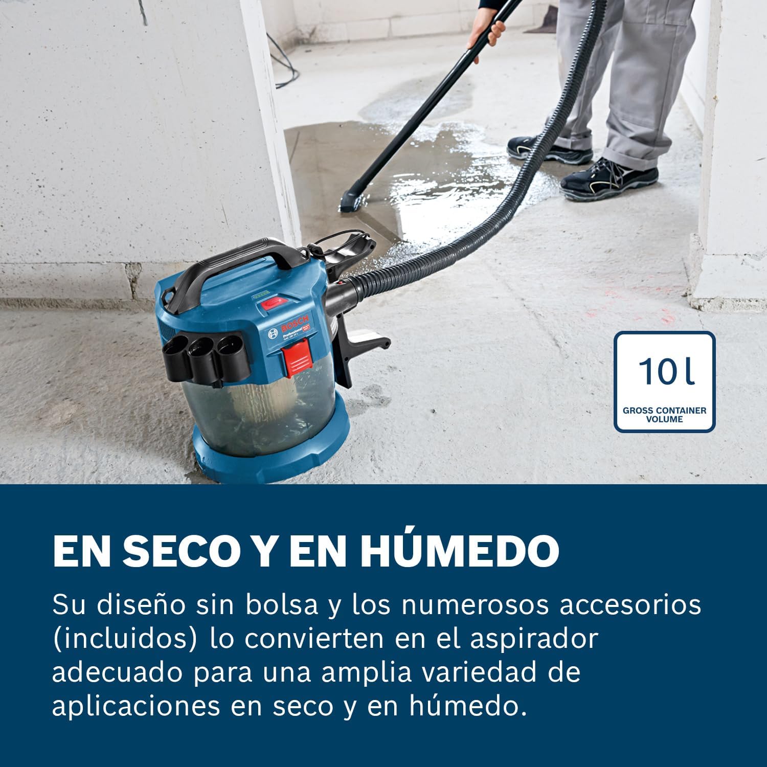 Thumbnail 3 de Bosch Professional GAS 18V-10 L aspirador industrial