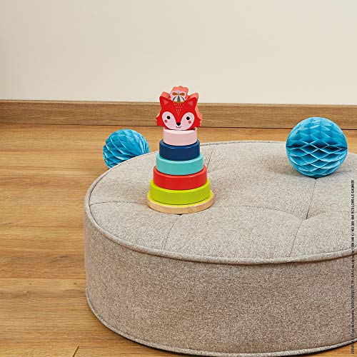 Detalle 1 de Janod Baby Forest - Juego Apilable de Madera 🌳