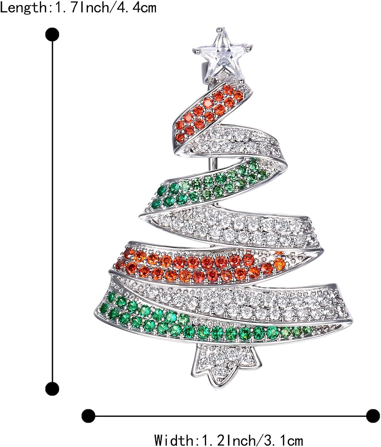 Thumbnail 3 de Clearine Spilla Albero di Natale in Crystal: Vintage Inspired, linea Festiva