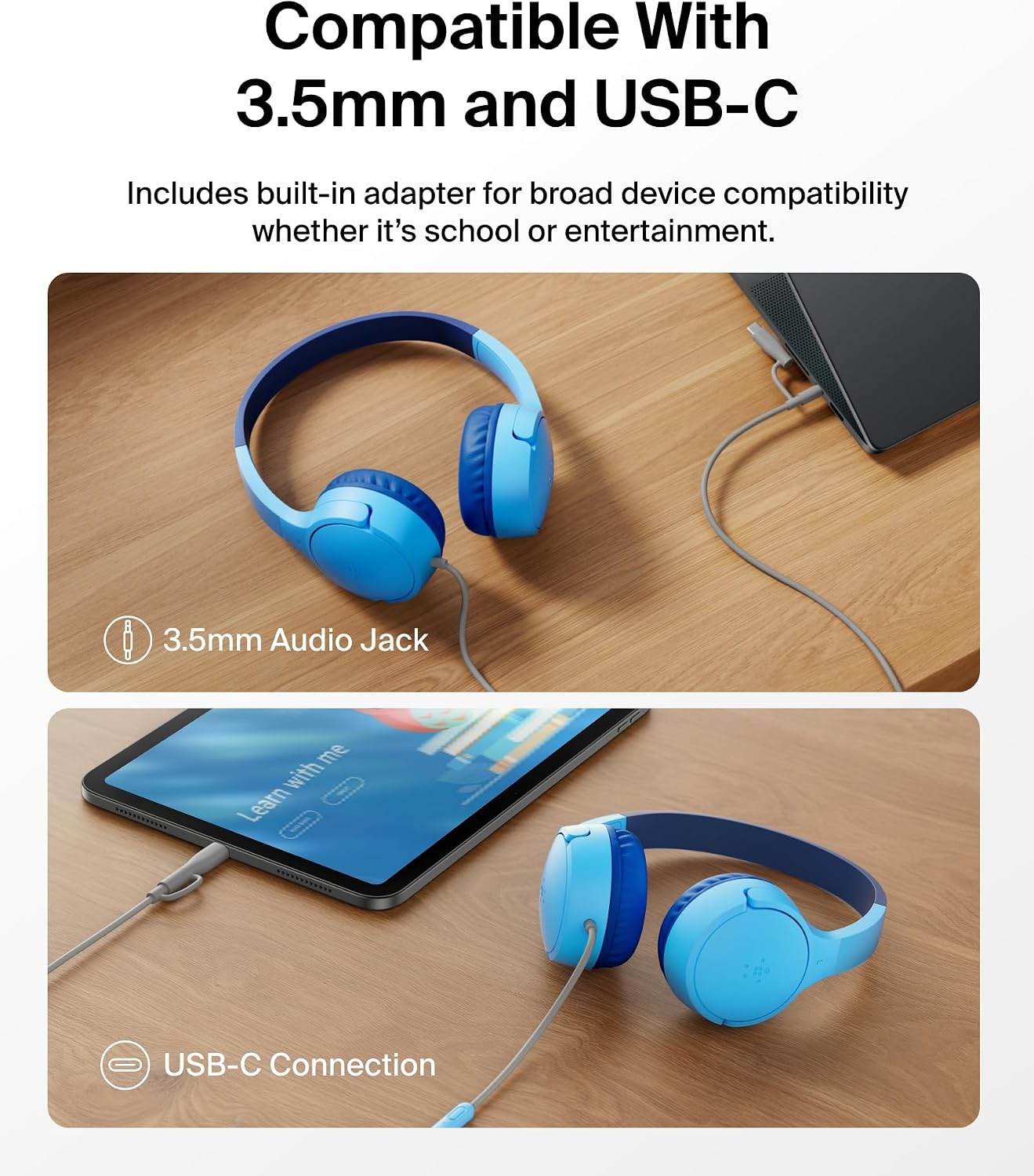 Thumbnail 2 de Belkin SoundForm Mini Kids Headphones 85dB