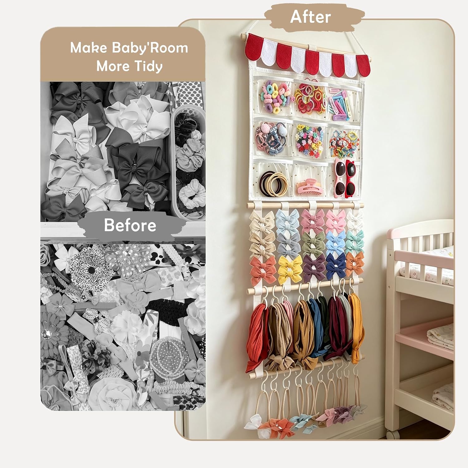Detalle 1 de Kangaroo Baby Headband Organizer, 15"L x 30"H