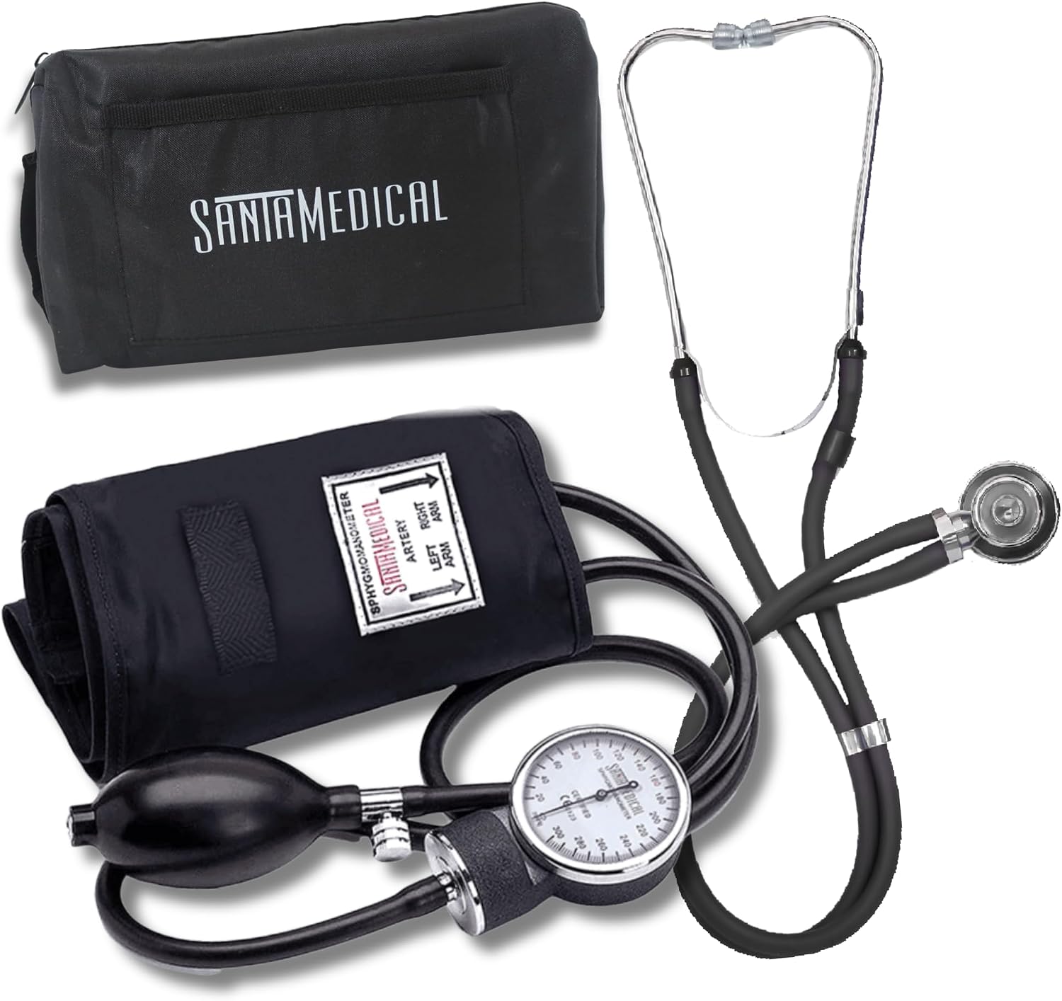 Detalle de Santamedical SPR-210B Manual Blood Pressure Kit with Adult Cuff and Stethoscope