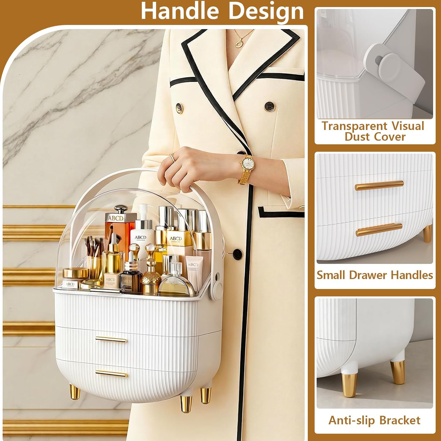 Detalle 2 de NestOrganix Makeup Organizer 13.5in