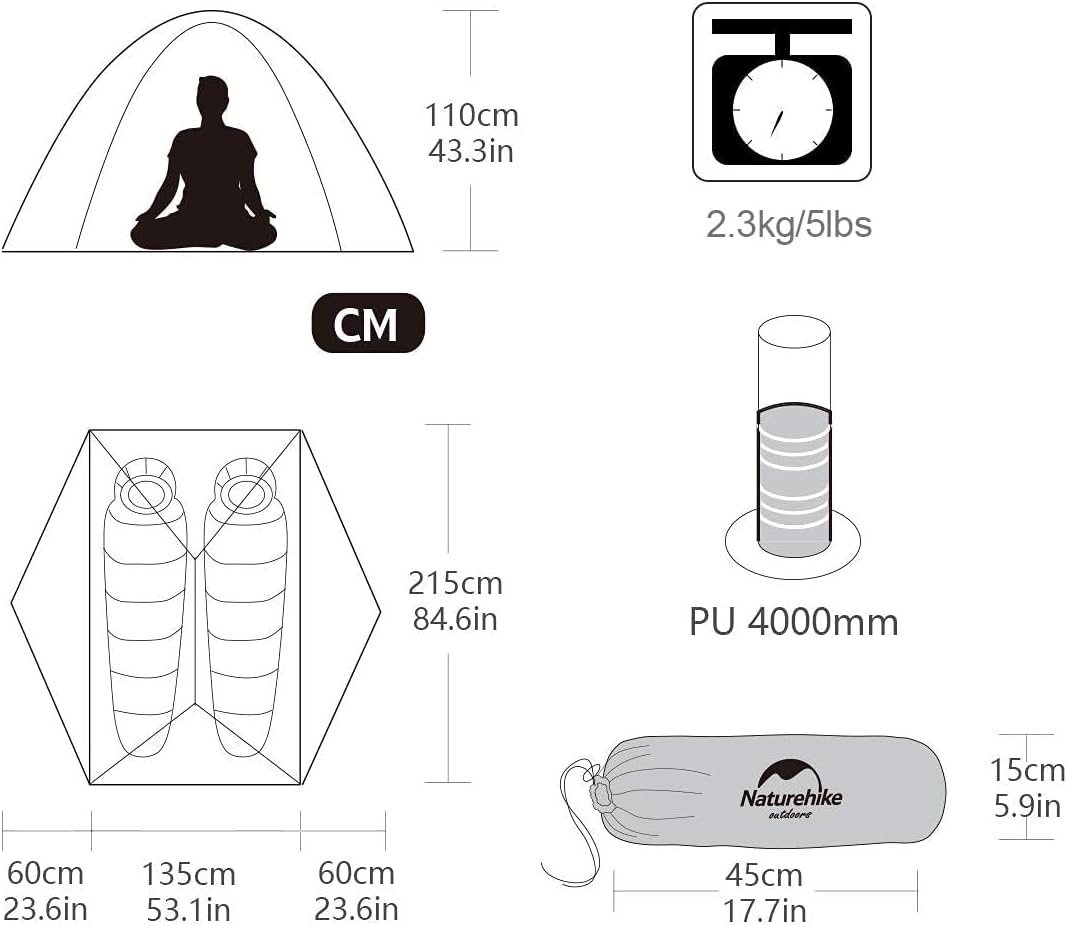 Thumbnail 1 de Naturehike Star River: Tenda tessuto silicone ultraleggera per 2 persone, 4 stagioni