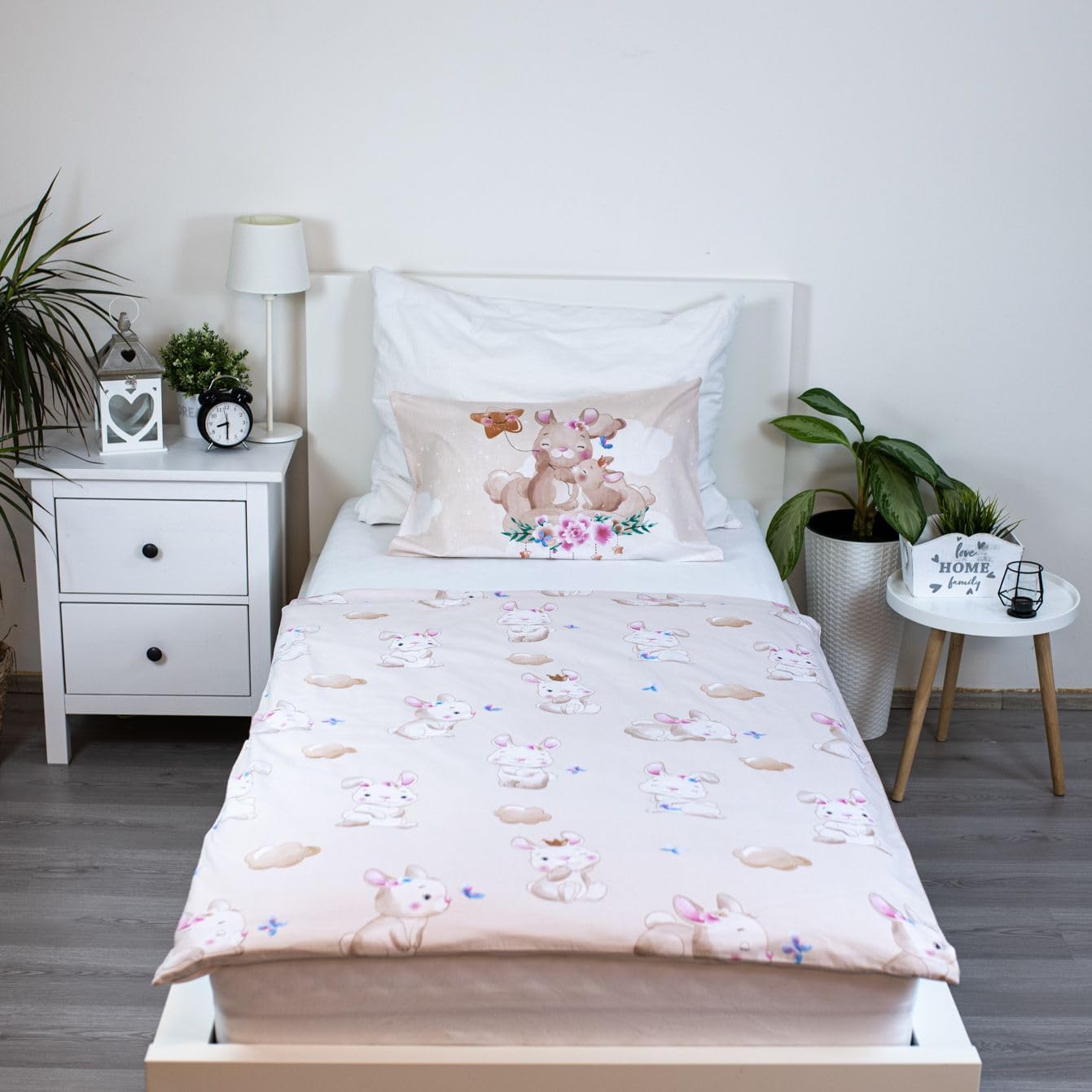 Detalle de Jerry Fabrics 24BS071 Baby Bedding Set, Reversible Cotton, Bunny Star